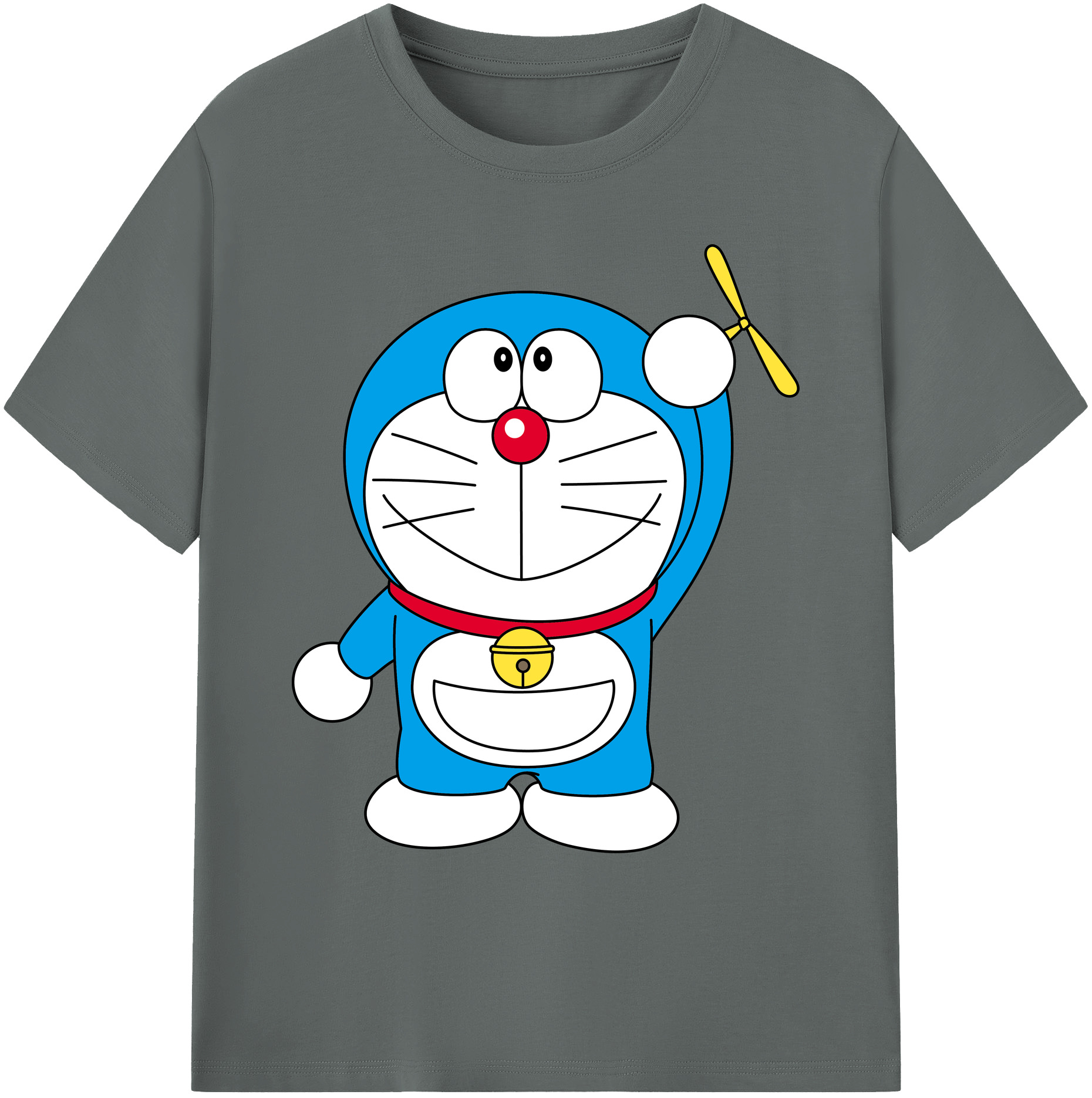 （画像用） ドラえもん Doraemon 綿100％ メンズ半袖Tシャツ｜肌触りやわらか＆通気性